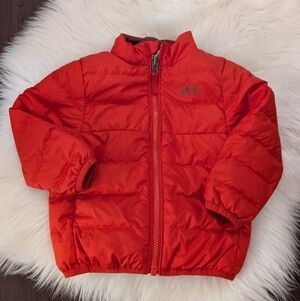 REI Co-op Reversible 650 Down Jacket Infants'/Toddlers 2T Orange Red